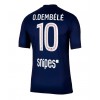 Paris Saint-Germain Ousmane Dembele #10 Hjemmedrakt 2025-26 Kortermet